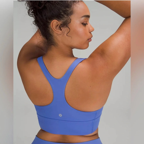 NWT Lululemon Wunder Train Longline Bra *Medium Support, C/D Cup in Wild Indigo - Picture 5 of 11